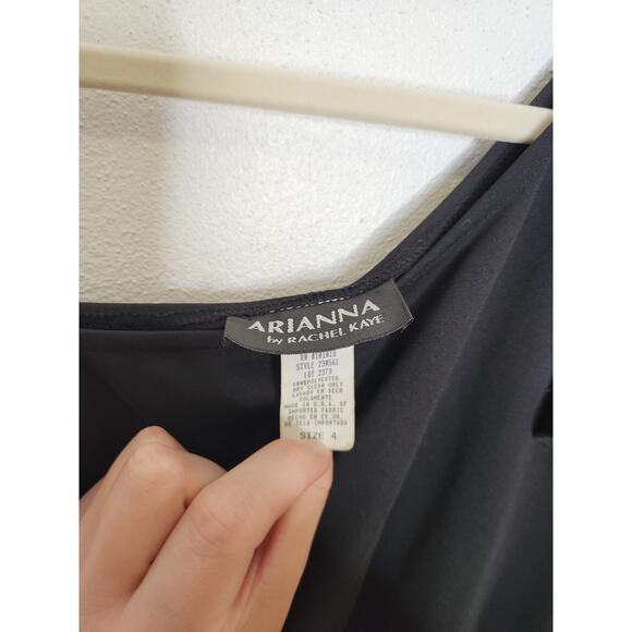 NWT Vintage Arianna Rachel Kaye Black One Shoulder Dress Witchy Goth Emo 4 - Picture 5 of 5